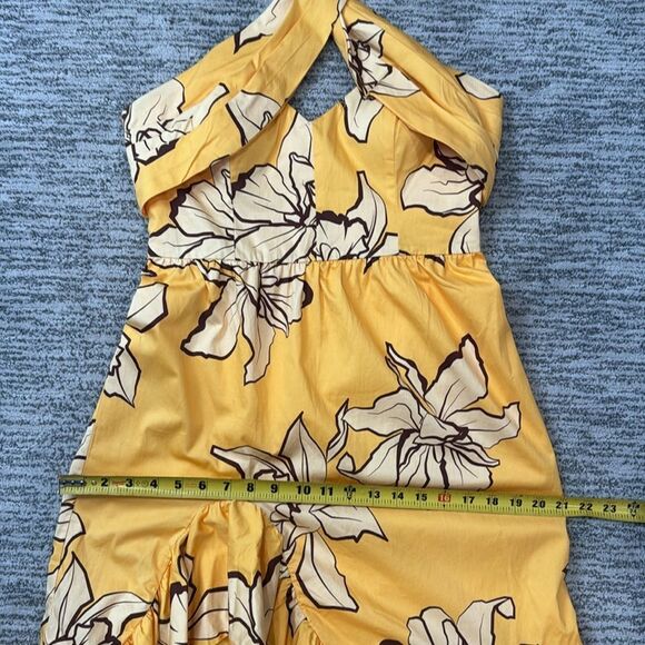 NWT HUTCH Anthropologie Floral Halter Maxi Dress Size 6 - Picture 12 of 15